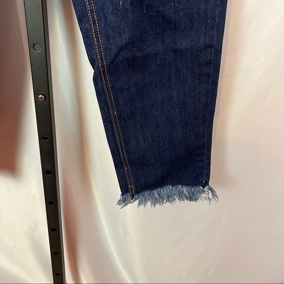 Sailor Moon Meets GU Cropped Fray Hem Jeans, size Medium - Picture 5 of 11